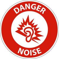 Danger Noise Symbol Sign On White Background vector