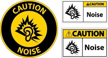 Caution Noise Symbol Sign On White Background vector