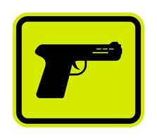 Gun icon isolated on white background vector