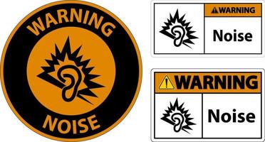 Warning Noise Symbol Sign On White Background vector