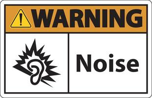 Warning Noise Symbol Sign On White Background vector