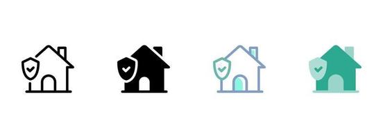 Simple vector icon on a theme house, home