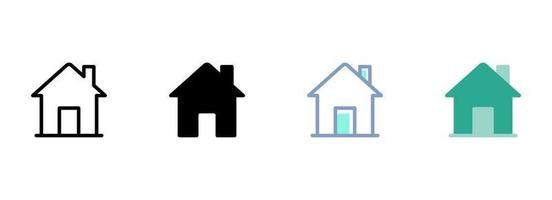 sencillo vector icono en un tema casa, hogar