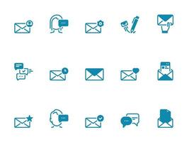 Simple vector icon on a theme message, mail, email