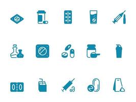 Simple vector icon on a theme pills, medicines, supplements