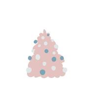 árbol de Navidad aislado sobre fondo blanco. vector