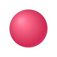 3D Red Circle Ball, Vector illustration. Eps10