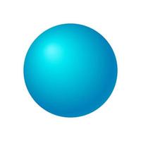 3D Blue Circle Ball, Vector Illustration. Eps10