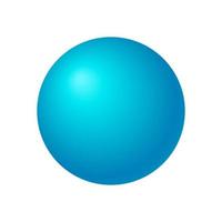 3D Blue Circle Ball, Vector Illustration. Eps10