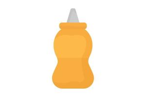 Mustard icon illustration. icon related to cooking spices. Flat icon style. Simple vector design editable