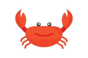 Crab icon illustration. icon related to seafood. Flat icon style. Simple vector design editable