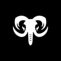 Animal face elephant modern creative logo vector