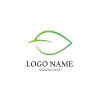 Tree leaf vector logo design, eco friendly concept