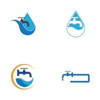 Plumbing service icon logo creative vector illustrattion