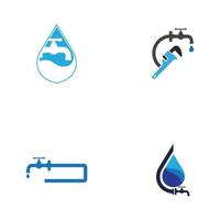 Plumbing service icon logo creative vector illustrattion