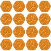 Pattern homemade cookie different taste in pastry biscuit vector