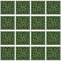 Pattern homemade cookie different taste in pastry biscuit vector