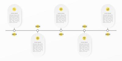 Modern Timeline infographic template for business. Infographic design template. Vector illustration.