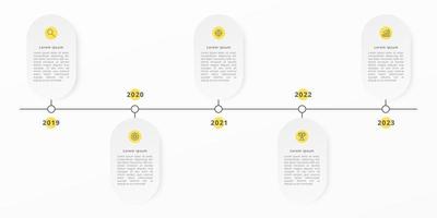 Modern Timeline infographic template for business. Infographic design template. Vector illustration.