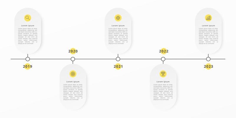Modern Timeline infographic template for business. Infographic design template. Vector illustration.