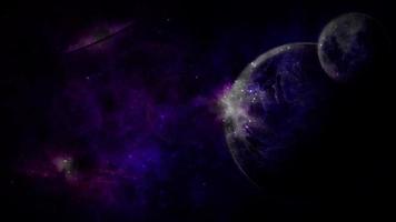 Abstract space galaxy with stars and constellations futuristic with glow effect, abstract background. video