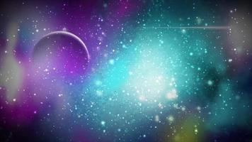 abstrakt Raum Galaxis mit Sterne und Sternbilder futuristisch mit glühen Wirkung, abstrakt Hintergrund. video
