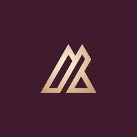 Luxury and modern AI letter logo design vector