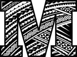 Maori Mandala ENGLISH Alphabet Letters vector