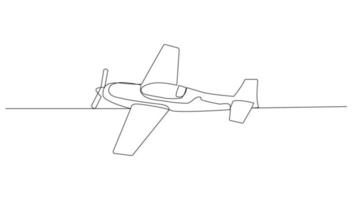 Continuous line art or One Line Aircraft drawing for vector illustration, business transportation. transportation in the air. graphic design modern continuous line drawing