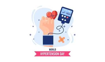 World hypertension day illustration vector