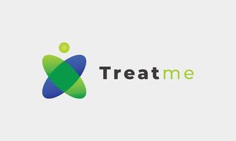 Logo vector treat concept minimalism spa massage concept