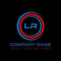 LR letter logo creative design. LR unique design. vector