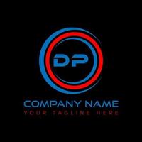 DP letter logo creative design. DP unique design. vector