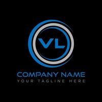 VL letter logo creative design. VL unique design. vector
