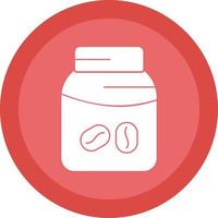 Coffee Jar Vector Icon Design