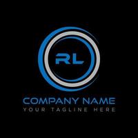 RL letter logo creative design. RL unique design. vector