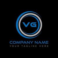 vg letra logo creativo diseño. vg único diseño. vector