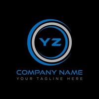 YZ letter logo creative design. YZ unique design. vector