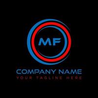 MF letter logo creative design. MF unique design. vector