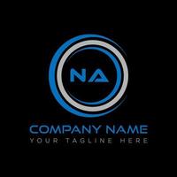 NA letter logo creative design. NA unique design. vector