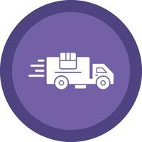 Delivery Truck Vector Icon Design