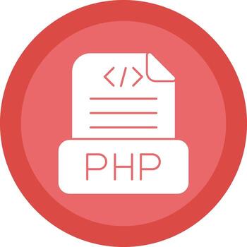 diseño de icono de vector de archivo php