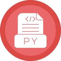Python File Vector Icon Design