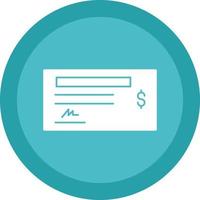 Cheque Vector Icon Design