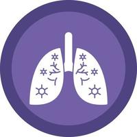 Lungs Infection Vector Icon Design