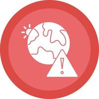 Earth Danger Vector Icon Design