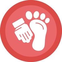 Foot Massage Vector Icon Design