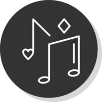 diseño de icono de vector de nota musical