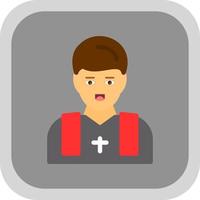 Priest Vector Icon Design