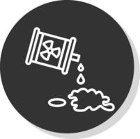 Chemical Spill Vector Icon Design